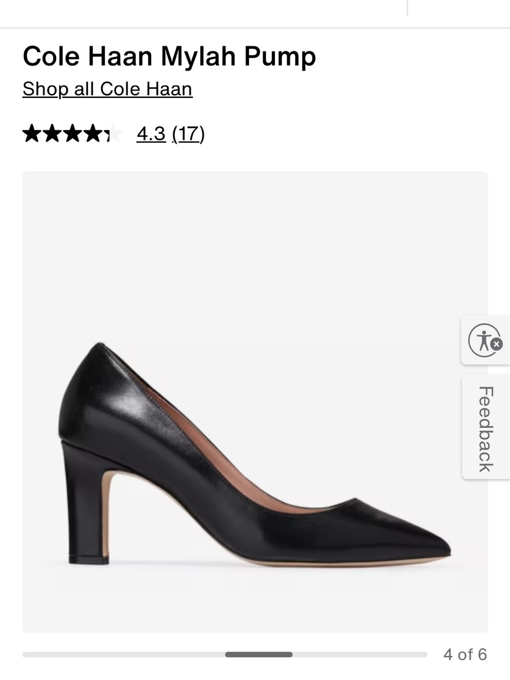 Cole Haan Mylah Pump in Black
